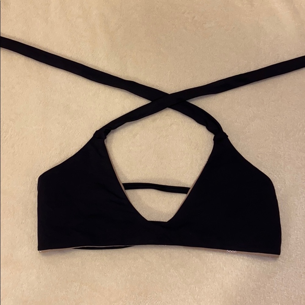 Midori Black Bikini Top XS